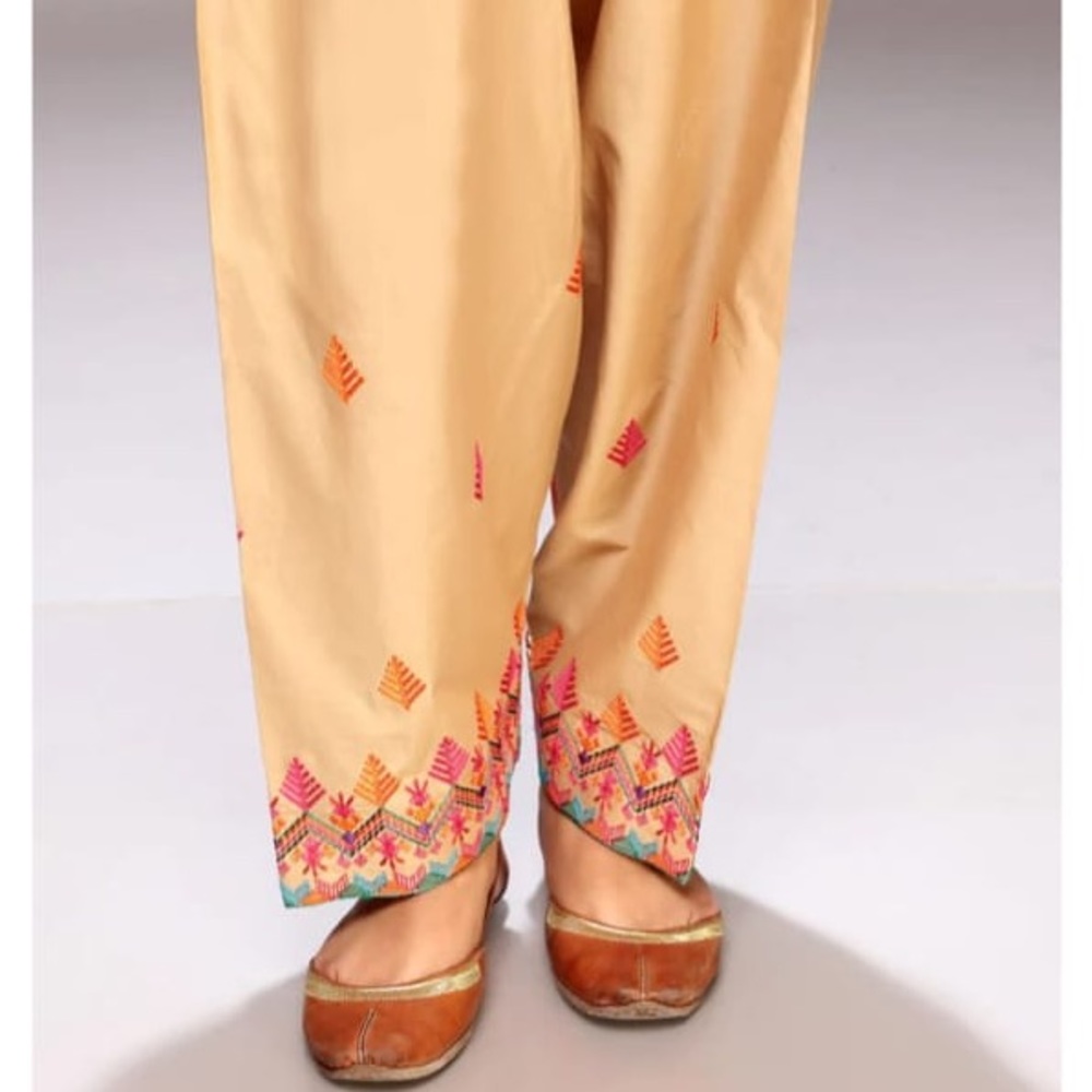 CHINYERE Pakistani Beige Embroidered shalwar